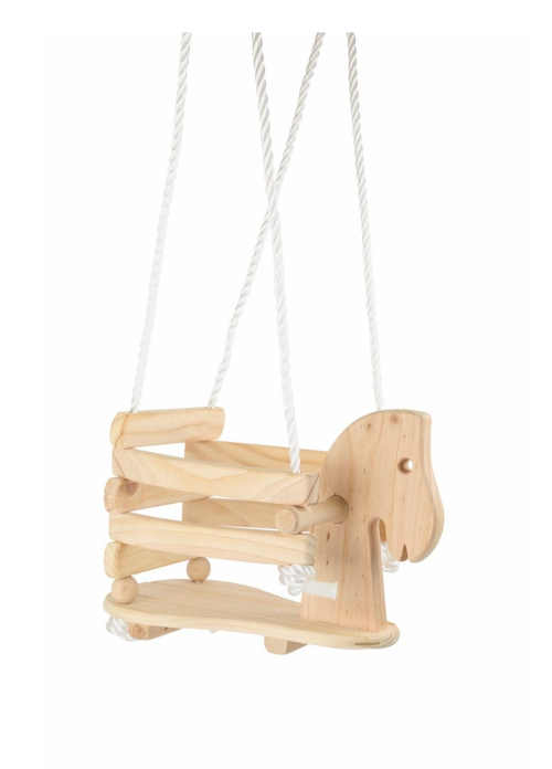 Dřevěná houpačka dětská ve tvaru koníka